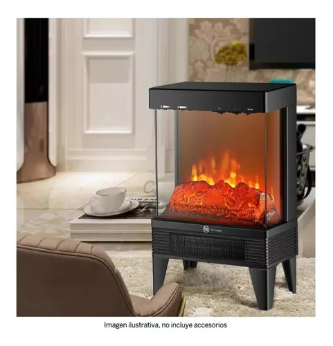 Chimenea Eléctrica Atvio Negro Mod. WS-G-03-2