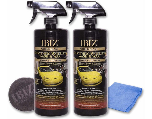Ibiz® Waterless 64oz Car Wash And Wax  Premium Usa Made.