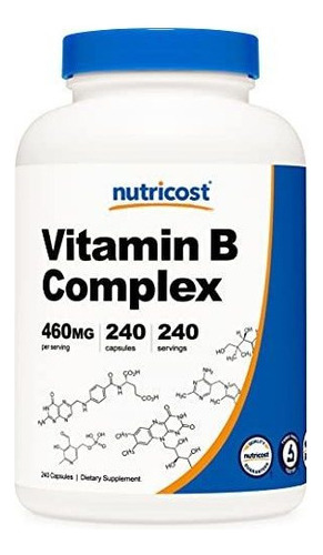 Complejo De Vitamina B De Alta Potencia 460mg 240 Capsulas