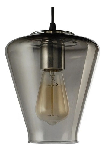 Colgante 1 Luz Vintage Antique Fume Apto Led E-27