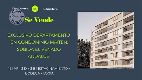 Exclusivo Departamento En Venta, Andalué San Pedro De La Paz