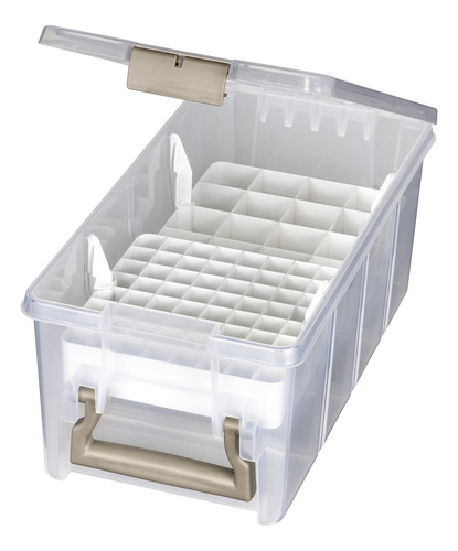 Contenedor De Almacenamiento Transparente Con Bandejas De Ac