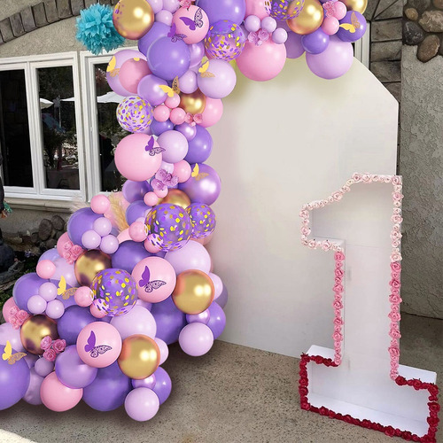 2025new Arreglo De Globos Mariposa Decoracion De Cumpleaños