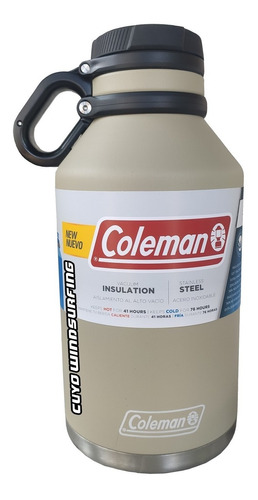 Termo Acero Inoxidable Coleman 1,9 Litros Frio Calor Agua