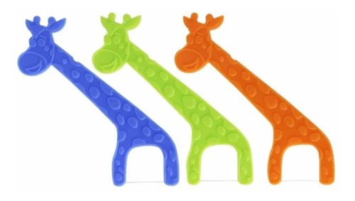 80 Pick Floss Palillo Con Hilo Dental Infantil Colores