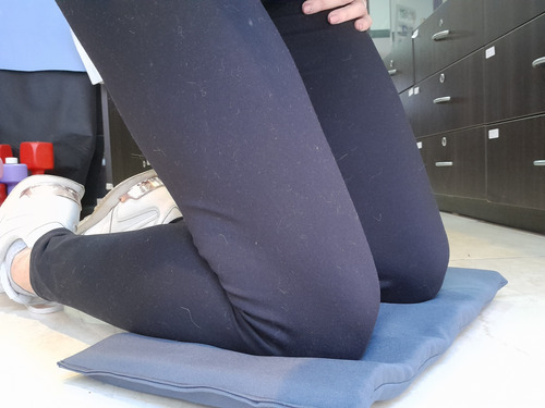 Colchoneta Mini 30x37 Para Rodillas Codos Fitness Yoga Negro