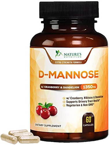 D-mannose Cápsulas 1350 Mg Con Arándano Nature's Nutrition