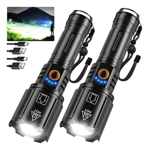 Linterna Niaochao De Alta Luminosidad Recargable De 990000 L