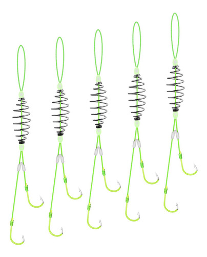 Ganchos De Púas Dobles Para Pesca De Carpa, 11mm X 19,8mm