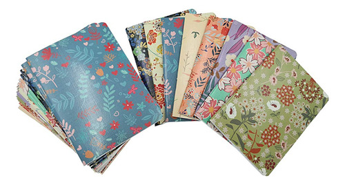 24pcs Mini Cuaderno, Patrones Florales Cuaderno De Bolsillo.