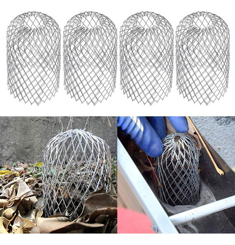 4 Filtros Filtrantes De Protección De Canalón Para Prevenir