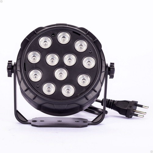 Kit 4x Luzes De Palco Led Lorben 12 Leds Rgb Controle Remoto
