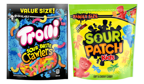 Pack Trolli Gummies + Sour Patch Kids Original Importado