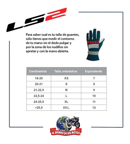 Guantes Ls2 Moto - Jet 2 Man Gloves Black - Mundomotos.uy