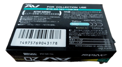 Fita Filmadora Victor Av 20 Vhsc Tc-20az Lacrado