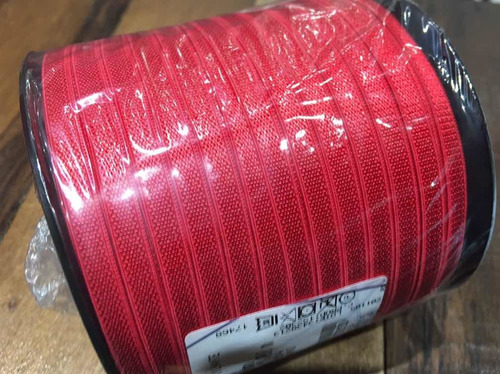 Elástico De Bretel Rasado 6mm, Color Rojo, Cono X 100m