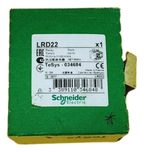 Schneider Lrd22 Relevador De Sobrecarga 16- 24a . Nuevo Caja