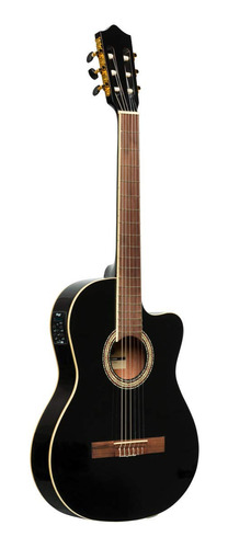 Guitarra Clásica Stagg De 6 Cuerdas, Derecha, Negra, Compl.