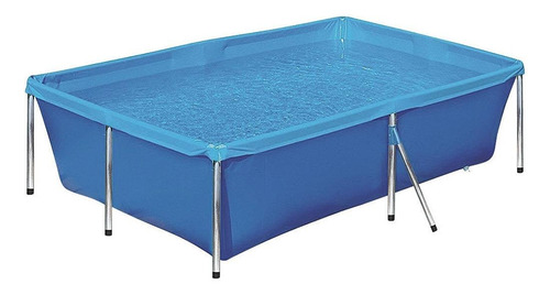 Piscina estrutural retangular Botafogo PIS0630 com capacidade de 2000 litros de 2.11m de comprimento x 1.64m de largura azul