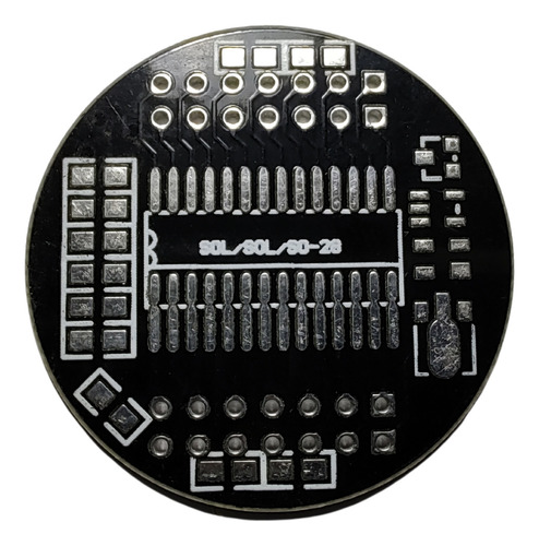 Adaptador Smd Soic Sop8 / Sop28 A Pin Redondo Experimental