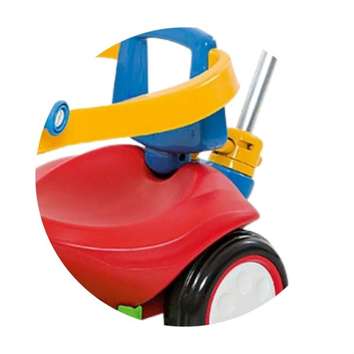 Triciclo Infantil Policiclo Passeio Vermelho 3 Em 1 Vermelho