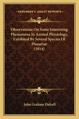 Libro Observations On Some Interesting Phenomena In Anima...