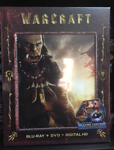 Blu-ray Warcraft Edición Exclusiva Con 8 Cards Sellada