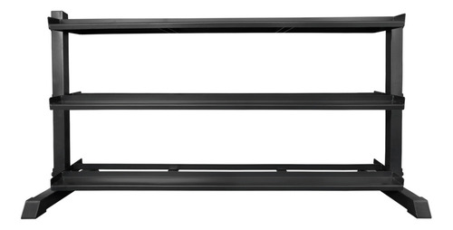Rack Para 15 Pares De Mancuernas 3 Niveles Tayga Gym Color Negro