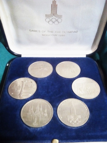 Monedas Conmemorativas De Las Olimpidas De Moscú 1980