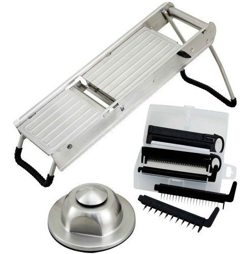 Winco Winware Stainless Steel Mandoline Slicer Set With Hand