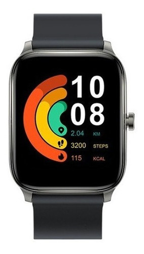 Smartwatch Haylou  Ls09b Gst Reloj Inteligente Oxímetro Malla De Silicona  Negro Tamaño De Pantalla: 1,69. 12 Modos De Entrenamiento  Resistencia Al Agua Ip68  20 Dias De Autonomia, Monitoreo De Sueño