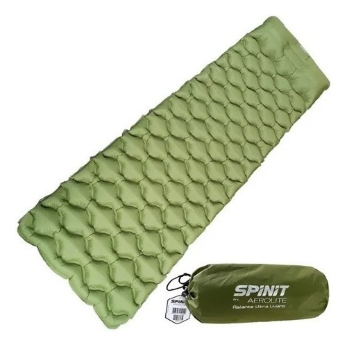 Colchoneta Spinit Aerolite Almohada Inflable Camping Liviana