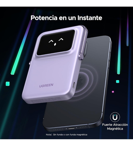 Ugreen Power Bank Inalámbrico 10000mah 20w Pd 7.5w Qi 45327