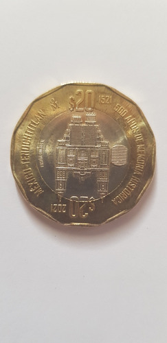 Moneda Conmemorativa 20 Pesos Nueva