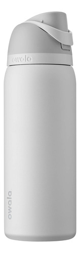 Botella De Agua De Acero Inoxidable Aislada Con Popote