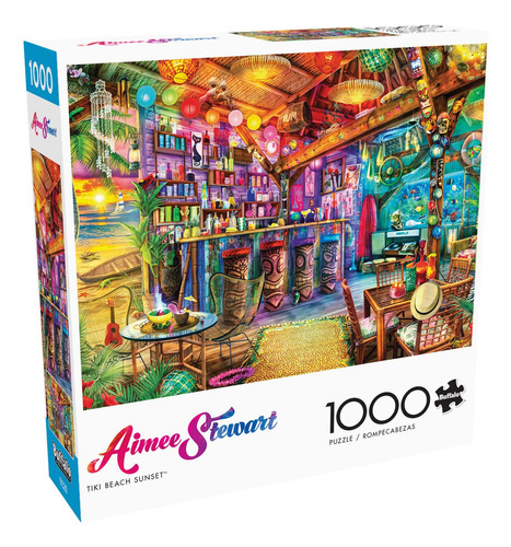 Buffalo Games - Aimee Stewart - Tiki Beach Sunset - Rompeca