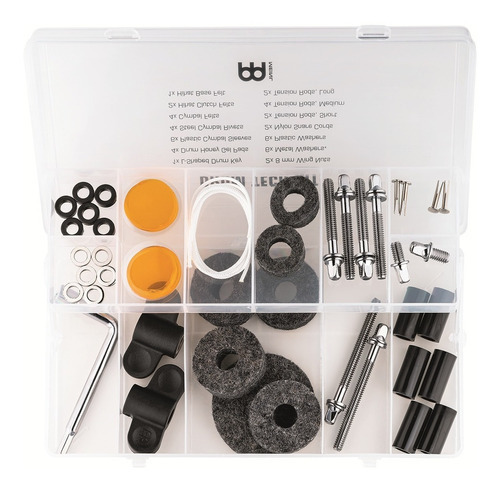 Kit Meinl Mdtk: parafusos, chaves de feltro, quedas de bateria