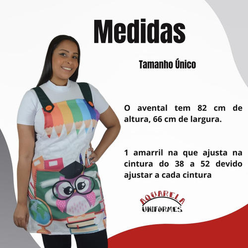 Avental Para Professoras De Educação Infantil - Escolas