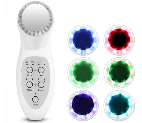 Ultrasonido Masajeador Led Cromoterapia Facial Corporal 3mhz