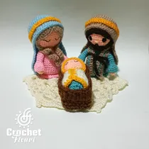 Comprar Nacimiento Tejido En Crochet Pesebre Artesanal