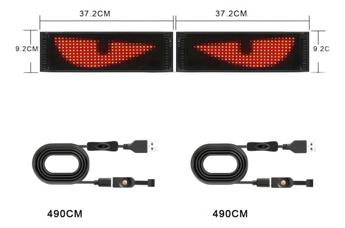 2 Ojos Led Movimiento Programable Celular - Ojo Rayo Mcqueen