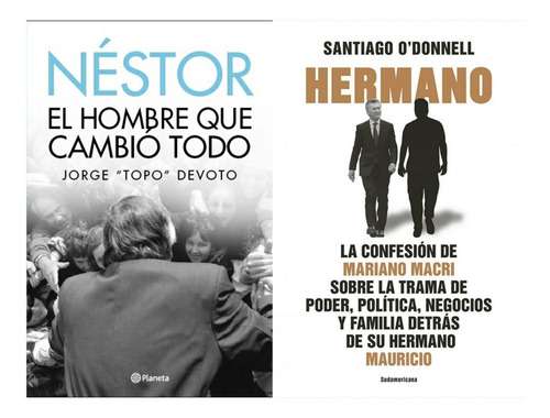 2 Libros Hermano Mariano Macri + Nestor Jorge Topo Devoto