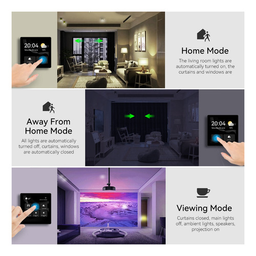 Panel De Control De Hogar Inteligente Tuya Smart Home Múltip