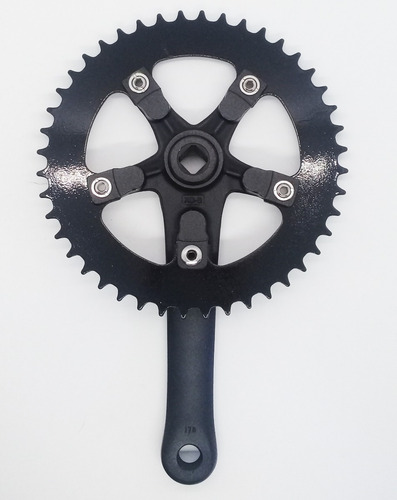 Imagen 3 de 3 de Plato Y Palanca Mono P/ Bici Ruta Fire Bird 48 D
