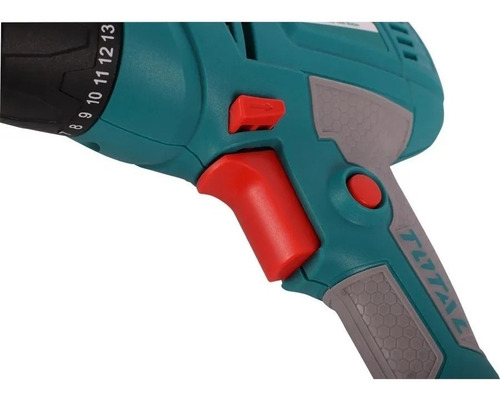 Imagen 3 de 5 de Taladro Atornillador Torque Velocidad Variable Reversa 280w Total Tools TD502106 - Turquesa - 220V - 240V - 50 Hz/60 Hz