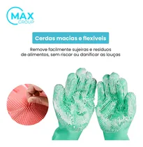 Comprar Luvas Magica Escova Limpeza Silicone Lava Louça Prato Carro