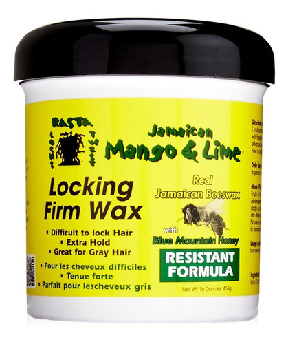 Jamaican Mango Lime, Cera De Pelo Firme Con Cera De Abeja R