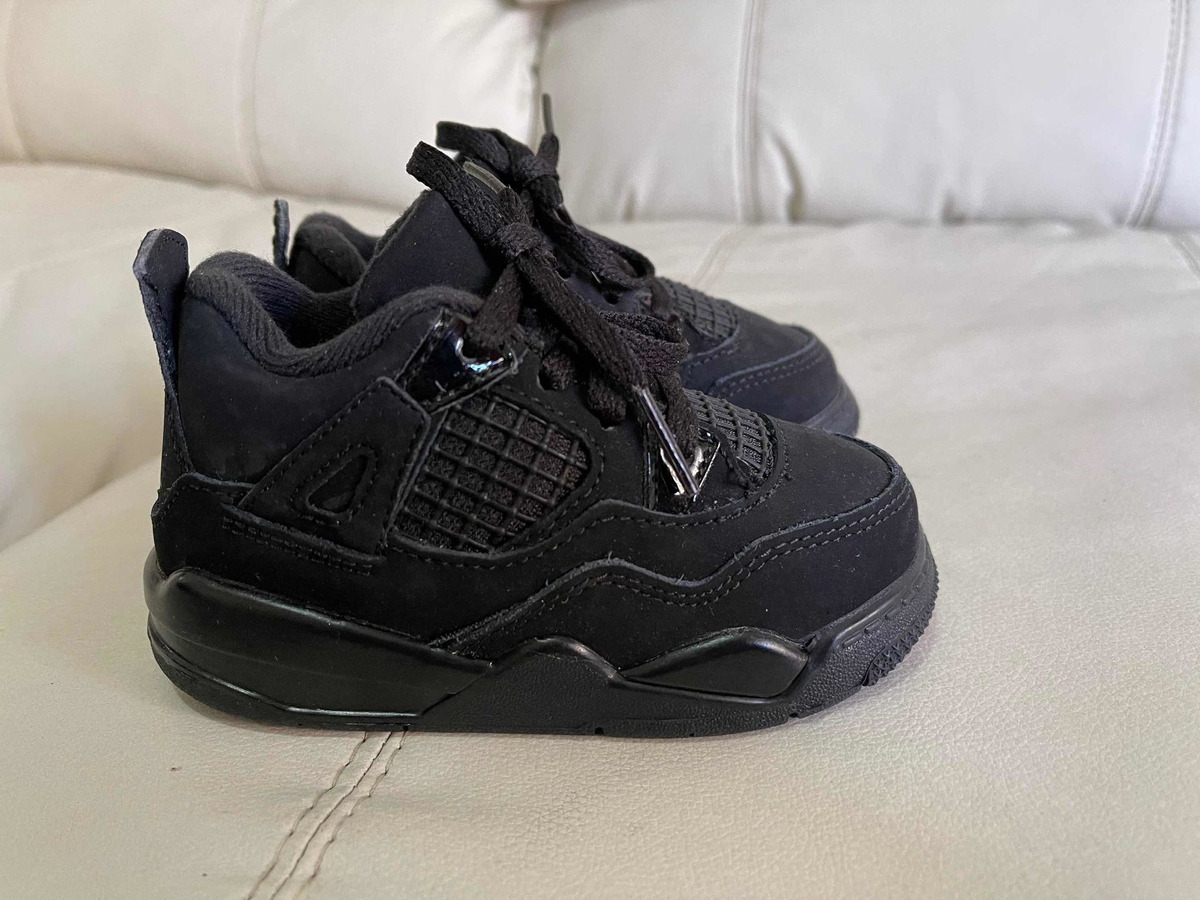 Tenis Air Jordan Retro 4 Black Cat Talla 13cm | Mercado Libre