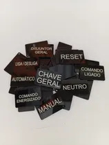 Comprar 20 Placas Identificação Quadros E Painéis Elétricos 35x15mm