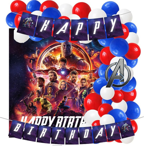 Kit Decorativo Cumpleaños Avengers